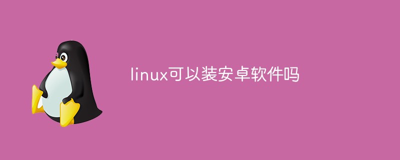 linux可以装安卓软件吗(linux可以装安卓软件吗苹果)