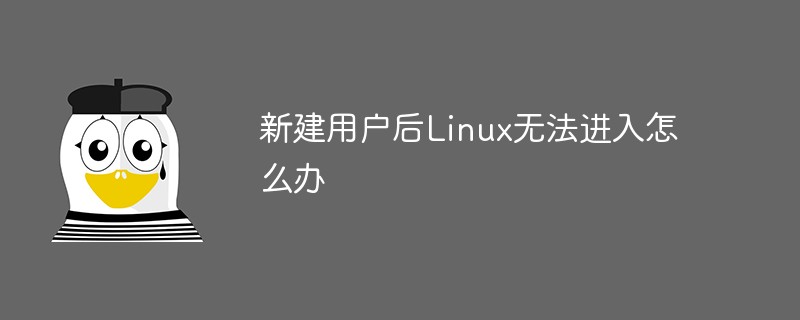 新建用户后linux无法进入怎么办(新建用户 linux)